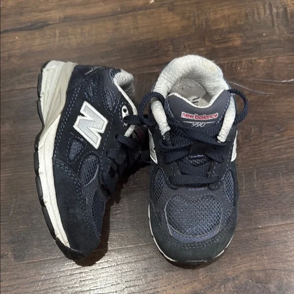 New Balance Kids Sneakers - Navy and Gray - Picture 1 of 8